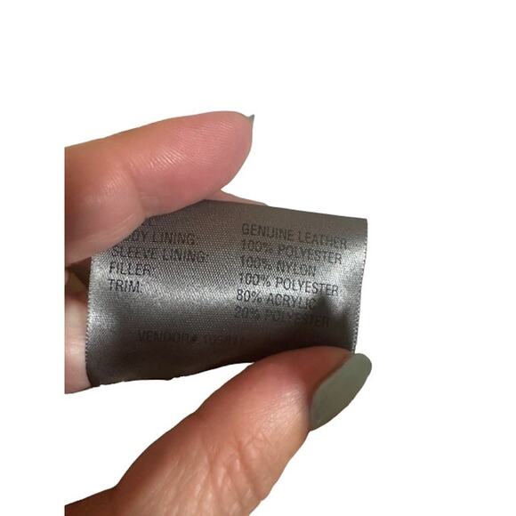 Wilsons Leather Brown Suede Leather Fur Trim Full Zip Jacket Women Sz XS - Picture 13 of 13